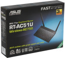 Беспроводной маршрутизатор ASUS RT-AC51U 802.11aс 733Mbps 5 ГГц 2.4 ГГц 4xLAN USB черный5