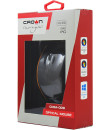 Мышь проводная Crown CMM-009 чёрный оранжевый USB2