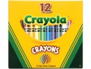 Восковые мелки Crayola 52-0012 12 штук 12 цветов от 3 лет