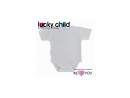 Боди футболка Lucky Child ажур, белая. размер 20 (62-68)