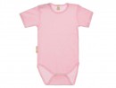Боди футболка Lucky Child ажур,розовая. размер 24 (74-80)