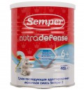 Заменитель Semper Nutradefense 2 с пребиотиками, жирными кислотами, нуклеотидами с 6 мес. 400 гр.
