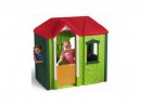 Игровой домик Little Tikes зеленый с красной крышей