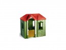 Игровой домик Little Tikes зеленый с красной крышей2