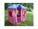 Игровой домик розовый Little Tikes с фиолетовой крышей2