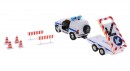 Полицейская машина Технопарк Джип ДПС с прицепом и дорожными знаками 1 шт 27 см белый СТ1055-Р2