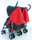 Коляска-трость для для двоих детей Chicco Echo Twin Stroller (garnet)2