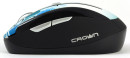 Мышь беспроводная Crown CMM-927W синий USB3