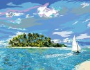 Набор для творчества Ravensburger Раскрашивание по номерам Тропический остров от 10 лет2
