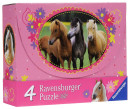 Пазл Ravensburger 4 в 1 Красивые лошади (2х64шт., 2х81шт.) 072682 от 5+