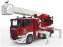 Пожарная машина Bruder Scania с выдвижной лестницей и помпой 1 шт 59 см красный 03590
