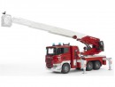 Пожарная машина Bruder Scania с выдвижной лестницей и помпой 1 шт 59 см красный 035902