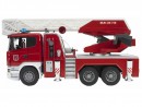 Пожарная машина Bruder Scania с выдвижной лестницей и помпой 1 шт 59 см красный 035903