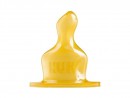 Соска NUK с воздушным клапаном р. 1 L с крестовым шлитцем для густой пищи латекс ортодонтическая от 1 месяца желтый 10701143