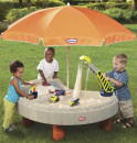 Столик-песочница Little Tikes 401N с зонтом и зоной для воды4