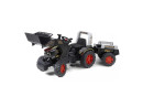 Трактор-экскаватор  педальный с прицепом черный 204 см2