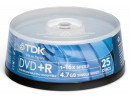 Диски DVD+R TDK 4.7Gb 16x CakeBox 25шт 19443