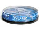 Диски DVD+R TDK 4.7Gb 16x CakeBox 10шт 19442