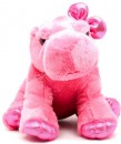 Мягкая игрушка Aurora Бегемот 30 см розовый плюш 30-6044