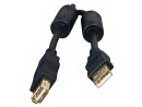 Кабель USB 2.0 AM-AF 1.8м 5bites ферритовые кольца черный UC5011-018A2