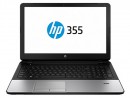 Ноутбук HP 355 15.6" 1366x768 матовый A4-6210 1.8GHz 4Gb 500Gb Radeon R5 M240-2Gb DVD-RW Bluetooth Wi-Fi Win7Pro Win8.1 серебристый J0Y62EA