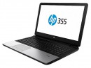 Ноутбук HP 355 15.6" 1366x768 матовый A4-6210 1.8GHz 4Gb 500Gb Radeon R5 M240-2Gb DVD-RW Bluetooth Wi-Fi Win7Pro Win8.1 серебристый J0Y62EA3