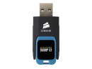 Флешка USB 64Gb Corsair Voyager Slider X2 CMFSL3X2-64GB черно-голубой2