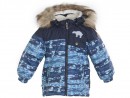 Куртка Huppa Connor синяя c медведями 80 см полиэстер с капюшоном