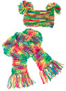 Набор для вязания Alex Разноцветные шарф и шапочка 182T2