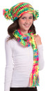 Набор для вязания Alex Разноцветные шарф и шапочка 182T4