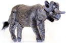 Мягкая игрушка бык Hansa 5418 16 см серый искусственный мех