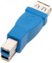 Переходник Type-B 5bites USB3002 плоский синий2