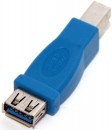 Переходник Type-B 5bites USB3002 плоский синий3