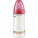 Бутылочка для кормления NUK First Choice с соской силиконовой S р. 1 300 мл с рождения розовый 107412272