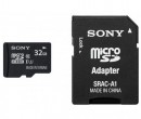 Карта памяти Micro SDHC 32Gb Class 10 Sony SR32NYAT/T1/T2 + адаптер SD2