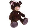 Мягкая игрушка медведь ОРАНЖ Медведь девочка Choco&Milk сидячая 50 см коричневый плюш синтепон М004/50