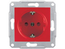 Розетка Schneider Electric со шторками красный SDN3000341