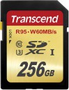 Карта памяти SDXC 256GB Class 10 Transcend TS256GSDU32