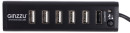 Концентратор USB 2.0 GINZZU GR-315UAB 1 х USB 3.0 6 x USB 2.0 черный4