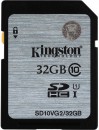 Карта памяти SDHC 32GB Class 10 Kingston UHS-1 SD10VG2/32GB2