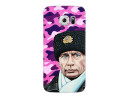 Чехол Deppa Art Case и защитная пленка для Samsung Galaxy S6 edge, Person_Путин шапка,