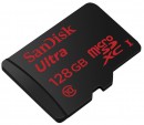 Карта памяти Micro SDXC 128Gb Class 10 Sandisk + адаптер SDSQUNC-128G-GN6MA3