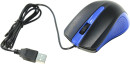 Мышь проводная Oklick 225M чёрный синий USB