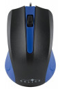 Мышь проводная Oklick 225M чёрный синий USB3