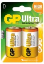 Батарейки GP Ultra Alkaline 13AU LR20 2 шт2