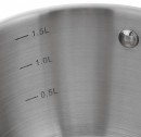 Кастрюля Mayer&Boch 4544 1.5л 16см стеклянная крышка нержавеющая сталь серебристый4