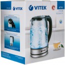 Чайник Vitek VT-7013 2200 Вт 2 л пластик/стекло серебристый чёрный7