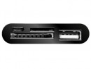 Картридер внешний Ginzzu GR-581UB USB2.0 microUSB/USB/SD/microSD черный2