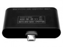 Картридер внешний Ginzzu GR-581UB USB2.0 microUSB/USB/SD/microSD черный3