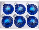 Набор шаров Новогодняя сказка 971971 6 см 6 шт синий стелко